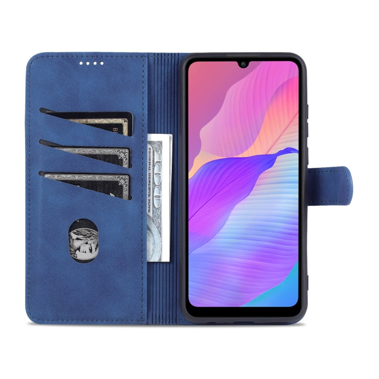 For Huawei Enjoy 20e AZNS Skin Feel Calf Texture Horizontal Flip Leather Phone Case(Blue) by AZNS