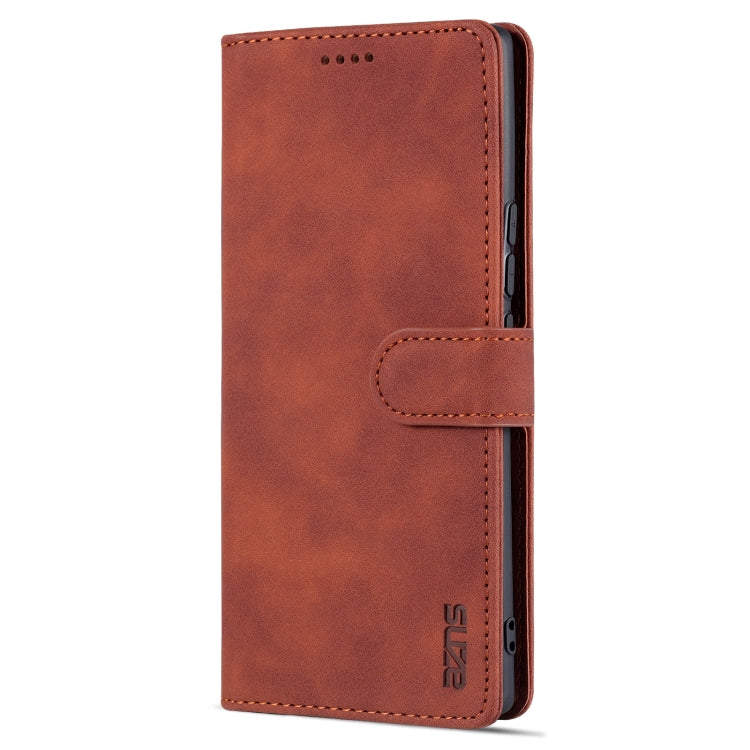 For Honor 60 AZNS Skin Feel Calf Texture Horizontal Flip Leather Phone Case(Brown) by AZNS