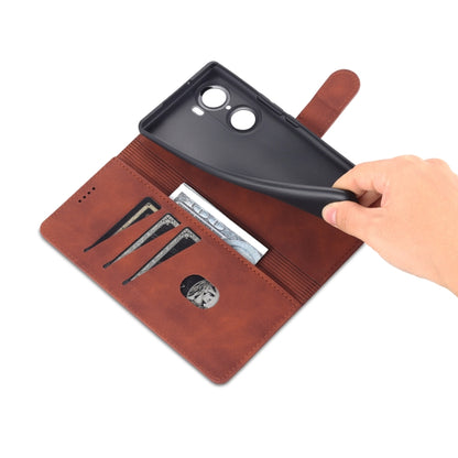 For Honor 60 AZNS Skin Feel Calf Texture Horizontal Flip Leather Phone Case(Brown) by AZNS