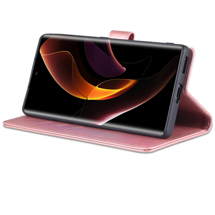 For Honor 60 AZNS Skin Feel Calf Texture Horizontal Flip Leather Phone Case(Rose Gold) by AZNS