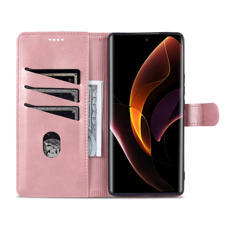 For Honor 60 AZNS Skin Feel Calf Texture Horizontal Flip Leather Phone Case(Rose Gold) by AZNS