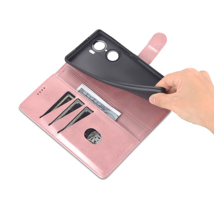 For Honor 60 AZNS Skin Feel Calf Texture Horizontal Flip Leather Phone Case(Rose Gold) by AZNS