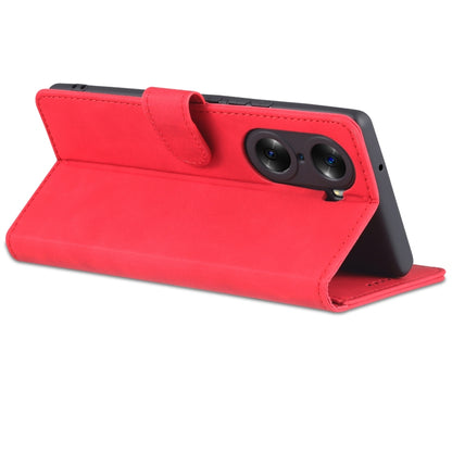 For Honor 60 AZNS Skin Feel Calf Texture Horizontal Flip Leather Phone Case(Red) by AZNS