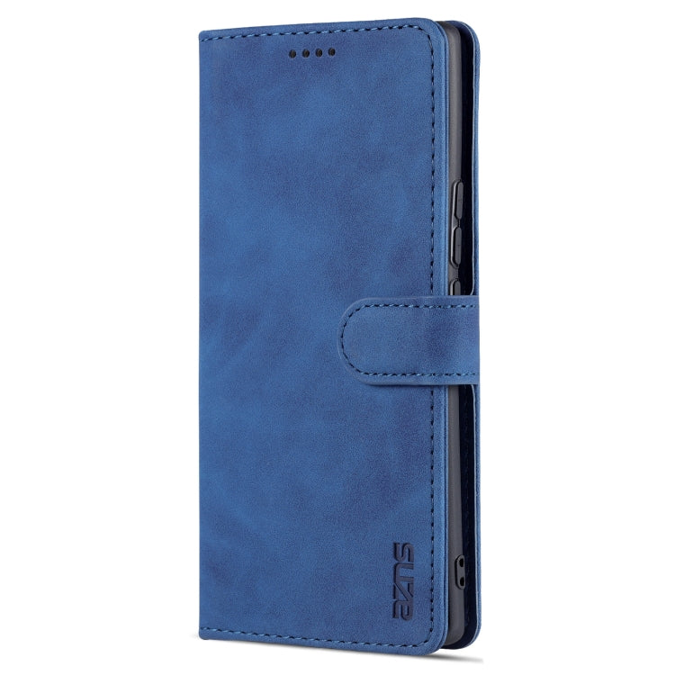 For Honor 60 AZNS Skin Feel Calf Texture Horizontal Flip Leather Phone Case(Blue) by AZNS