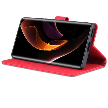 For Honor 60 Pro AZNS Skin Feel Calf Texture Horizontal Flip Leather Phone Case(Red) by AZNS