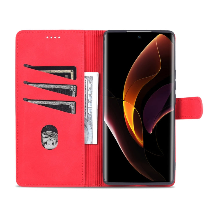 For Honor 60 Pro AZNS Skin Feel Calf Texture Horizontal Flip Leather Phone Case(Red) by AZNS
