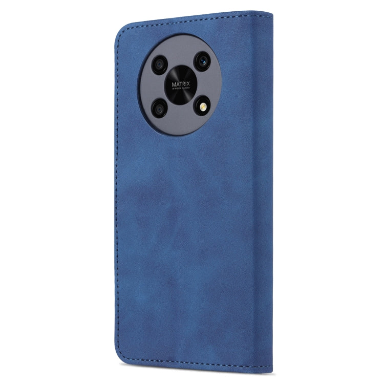 For Honor X30 AZNS Skin Feel Calf Texture Horizontal Flip Leather Phone Case(Blue) by AZNS