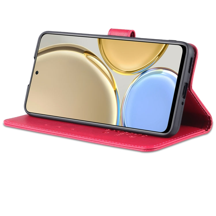 For Honor X30 AZNS Sheepskin Texture Flip Leather Phone Case(Red) by AZNS