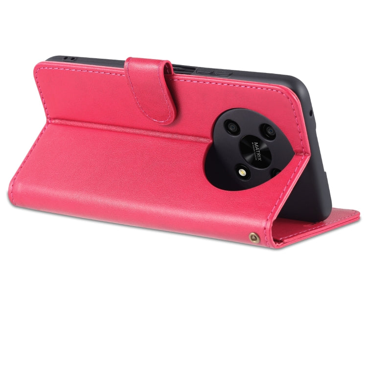 For Honor X30 AZNS Sheepskin Texture Flip Leather Phone Case(Red) by AZNS