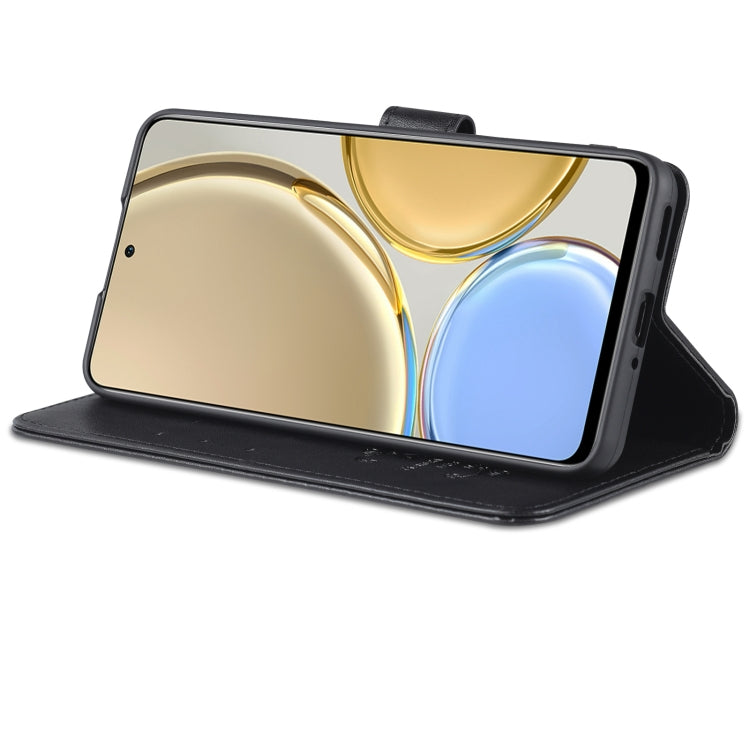 For Honor X30 AZNS Sheepskin Texture Flip Leather Phone Case(Black) by AZNS