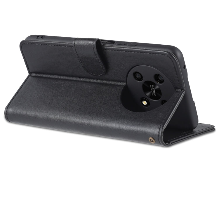 For Honor X30 AZNS Sheepskin Texture Flip Leather Phone Case(Black) by AZNS