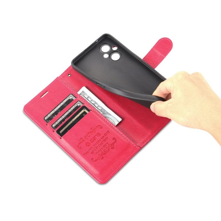 For OnePlus Nord N20 5G AZNS Sheepskin Texture Flip Leather Phone Case(Red) by AZNS