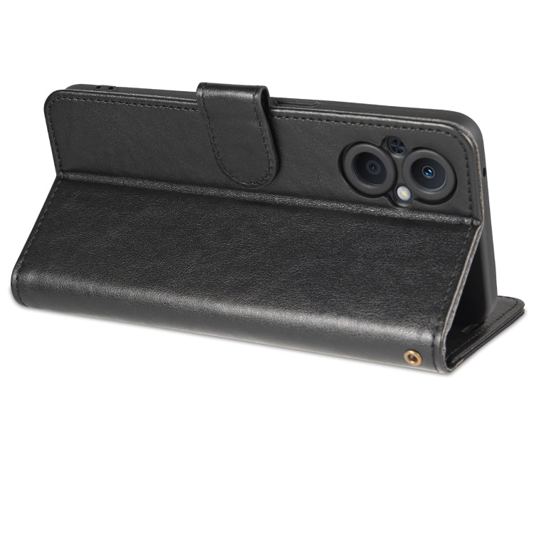 For OnePlus Nord N20 5G AZNS Sheepskin Texture Flip Leather Phone Case(Black) by AZNS