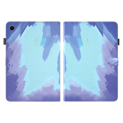For Samsung Galaxy Tab А9+ Watercolor Pattern Flip Leather Tablet Case(Winter Snow) by bashfashion