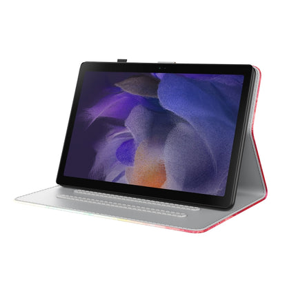 For Samsung Galaxy Tab А9+ Watercolor Pattern Flip Leather Tablet Case(Spring Cherry) by bashfashion