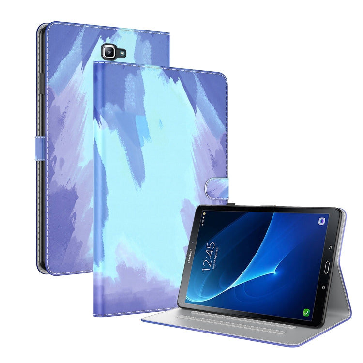 For Samsung Galaxy Tab A 10.1 2016/T580/T585 Watercolor Pattern Flip Leather Tablet Case(Winter Snow) by bashfashion