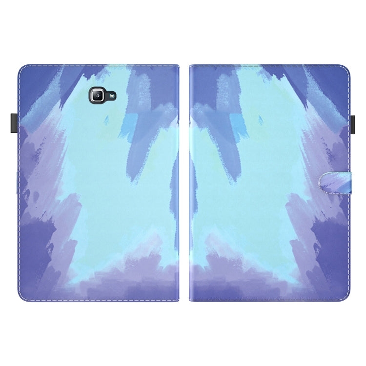 For Samsung Galaxy Tab A 10.1 2016/T580/T585 Watercolor Pattern Flip Leather Tablet Case(Winter Snow) by bashfashion