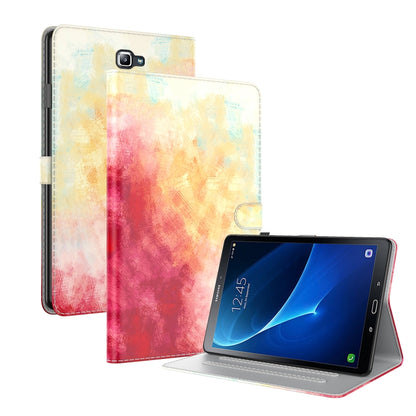 For Samsung Galaxy Tab A 10.1 2016/T580/T585 Watercolor Pattern Flip Leather Tablet Case(Spring Cherry) by bashfashion