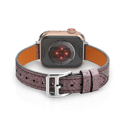 Twist Braided Leather Watch Band For Apple Watch Ultra 49mm&Watch Ultra 2 49mm / Series 9&8&7 45mm / SE 3&SE 2&6&SE&5&4 44mm / 3&2&1 42mm(Purple) by bashfashion