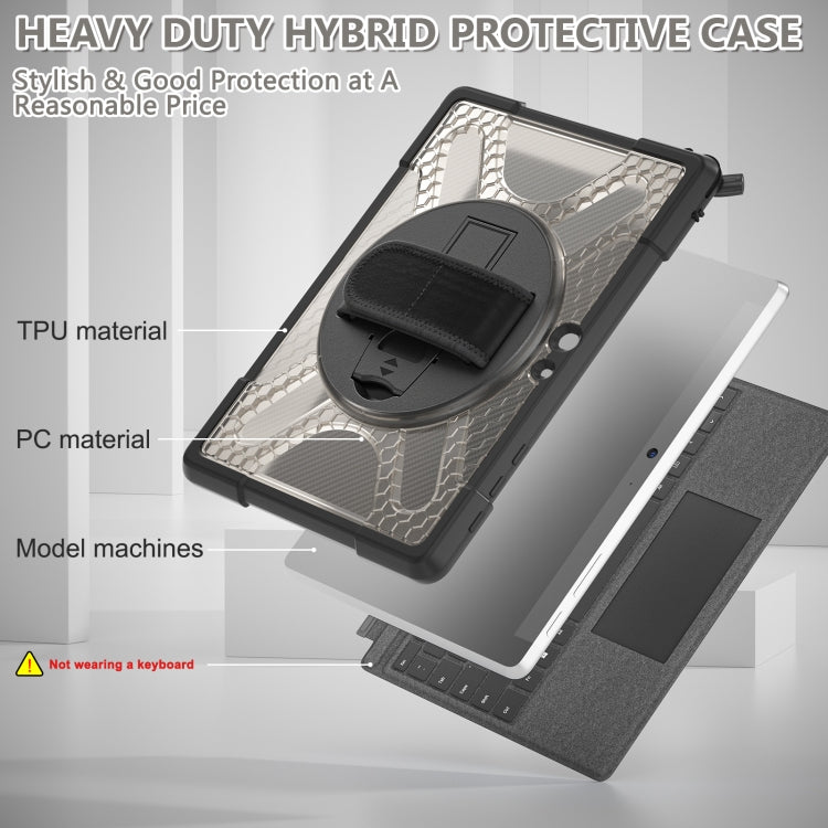 For Microsoft Surface Go 4 / 3 / 2 / 1 TPU + PC Tablet Case(Tea Color) by bashfashion