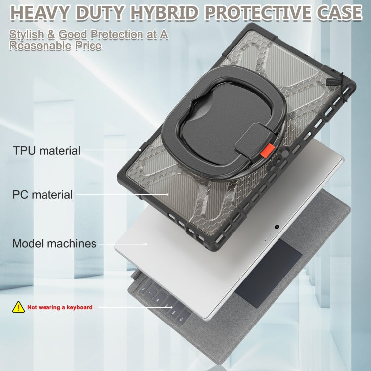 For MicroSoft Surface Pro 4 / 5 / 6 / 7 TPU + PC Tablet Case(Tea Color) by bashfashion