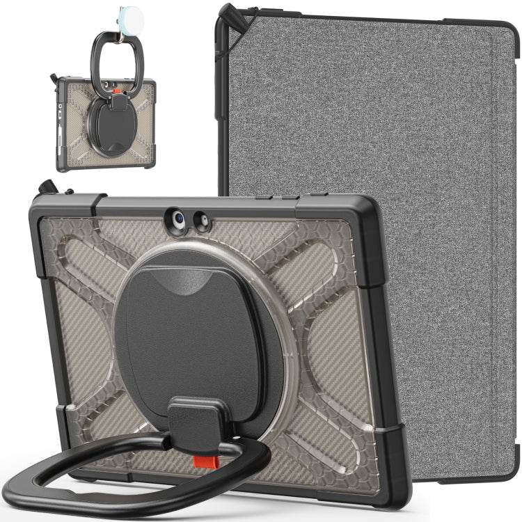 For MicroSoft Surface Go 1 / 2 / 3 TPU + PC Tablet Case(Tea Color) by bashfashion