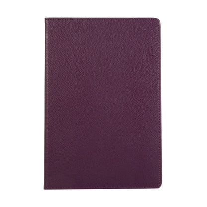 For Samsung Galaxy Tab S8 Ultra 360 Degrees Rotation Holder Litchi Leather Tablet Case(Purple) by bashfashion