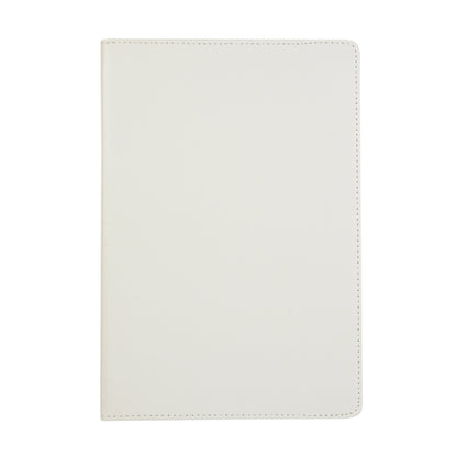 For Samsung Galaxy Tab S8 Ultra 360 Degrees Rotation Holder Litchi Leather Tablet Case(White) by bashfashion
