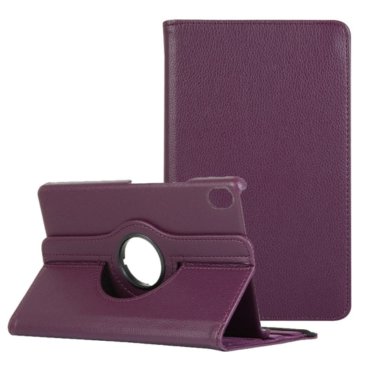 For Lenovo Legion Y700 Litchi Texture 360 Degrees Rotation Leather Tablet Case with Holder(Purple) by bashfashion