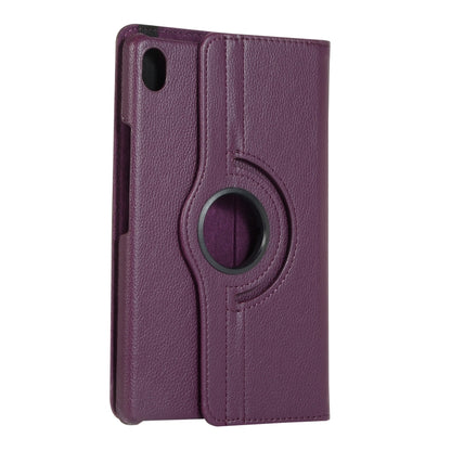 For Lenovo Legion Y700 Litchi Texture 360 Degrees Rotation Leather Tablet Case with Holder(Purple) by bashfashion