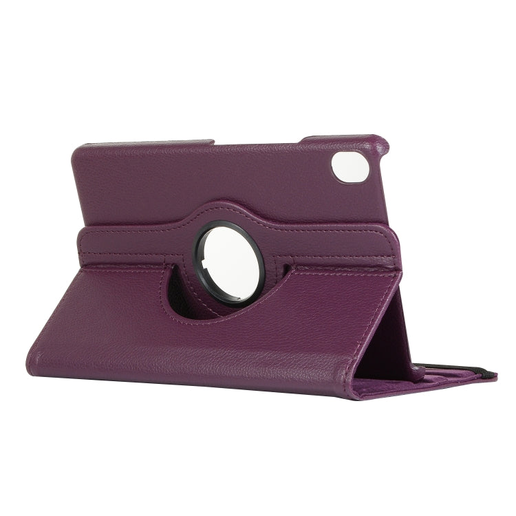 For Lenovo Legion Y700 Litchi Texture 360 Degrees Rotation Leather Tablet Case with Holder(Purple) by bashfashion