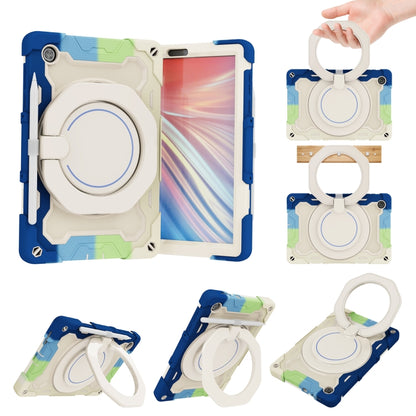 For Lenovo Tab M10 HD Gen 2 X306 Armor Contrast Color Silicone + PC Tablet Case(Colorful Blue) by bashfashion