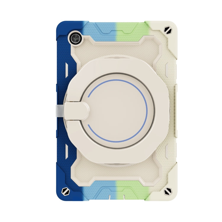 For Lenovo Tab M10 HD Gen 2 X306 Armor Contrast Color Silicone + PC Tablet Case(Colorful Blue) by bashfashion