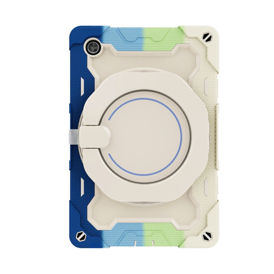 For Lenovo Tab M10 HD Gen 2 X306 Armor Contrast Color Silicone + PC Tablet Case(Colorful Blue) by bashfashion