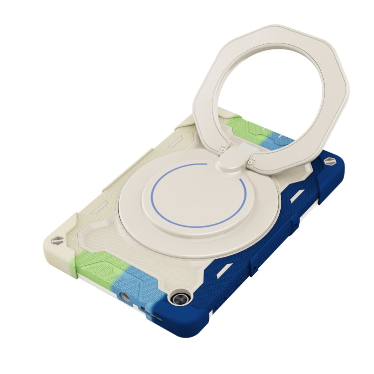 For Lenovo Tab M10 HD Gen 2 X306 Armor Contrast Color Silicone + PC Tablet Case(Colorful Blue) by bashfashion