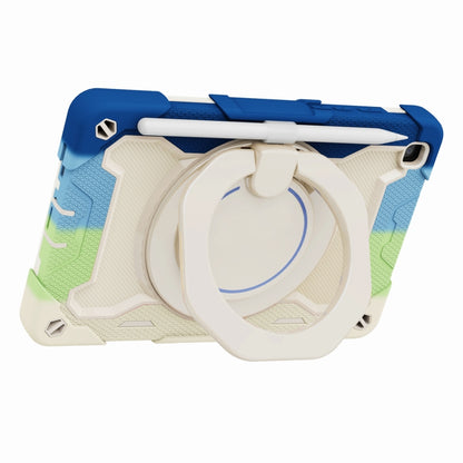 For Samsung Galaxy Tab A 8.0 2019 SM-T290 Armor Contrast Color Silicone + PC Tablet Case(Colorful Blue) by bashfashion