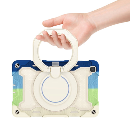 For Samsung Galaxy Tab A 8.0 2019 SM-T290 Armor Contrast Color Silicone + PC Tablet Case(Colorful Blue) by bashfashion