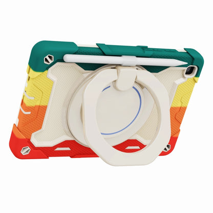 For Samsung Galaxy Tab A 8.0 2019 SM-T290 Armor Contrast Color Silicone + PC Tablet Case(Colorful Red) by bashfashion