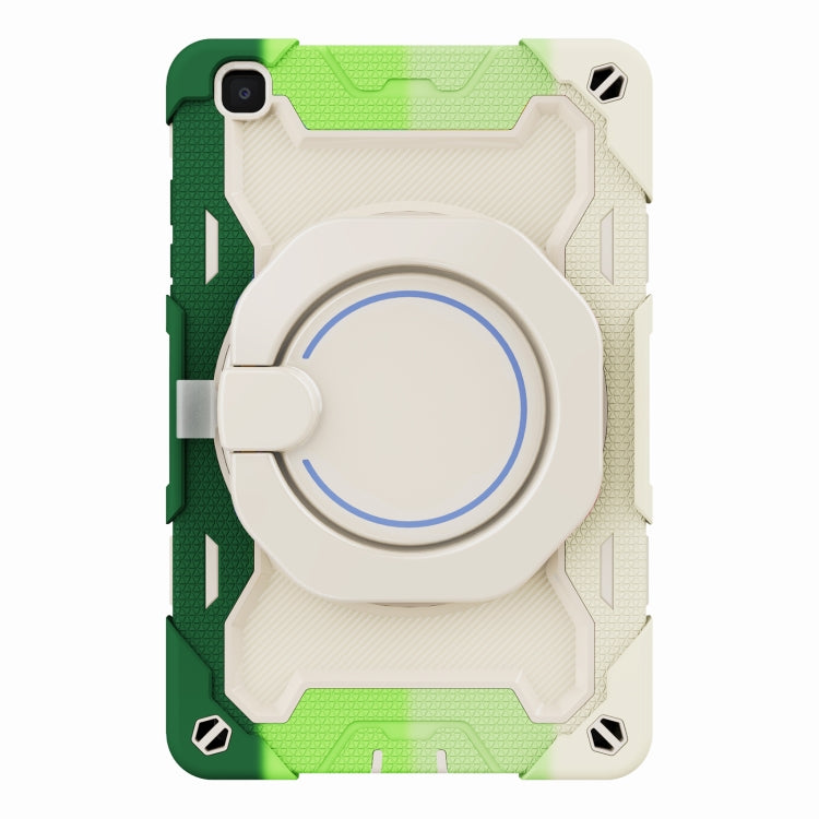 For Samsung Galaxy Tab A 8.0 2019 SM-T290 Armor Contrast Color Silicone + PC Tablet Case(Colorful Green) by bashfashion