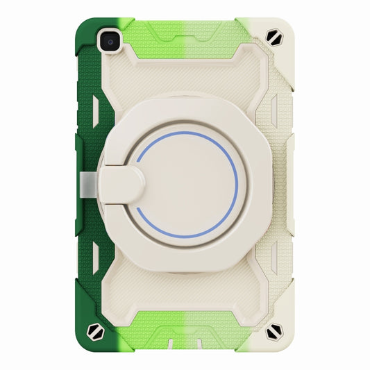 For Samsung Galaxy Tab A 8.0 2019 SM-T290 Armor Contrast Color Silicone + PC Tablet Case(Colorful Green) by bashfashion