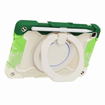 For Samsung Galaxy Tab A 8.0 2019 SM-T290 Armor Contrast Color Silicone + PC Tablet Case(Colorful Green) by bashfashion