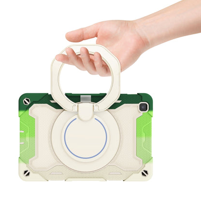 For Samsung Galaxy Tab A 8.0 2019 SM-T290 Armor Contrast Color Silicone + PC Tablet Case(Colorful Green) by bashfashion