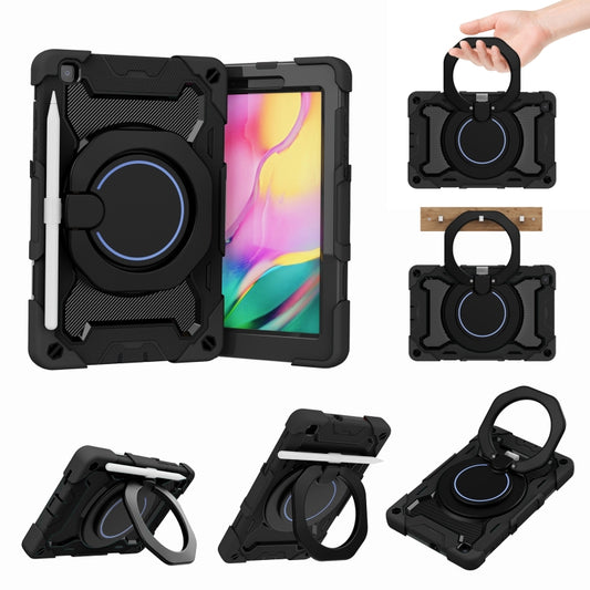 For Samsung Galaxy Tab A 8.0 2019 SM-T290 Armor Contrast Color Silicone + PC Tablet Case(Black) by bashfashion