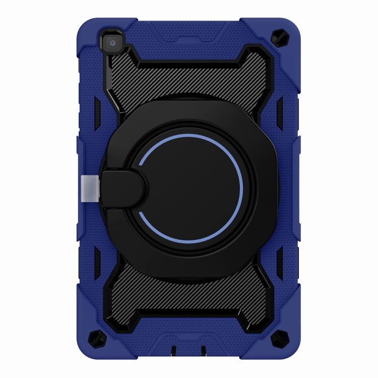 For Samsung Galaxy Tab A 8.0 2019 SM-T290 Armor Contrast Color Silicone + PC Tablet Case(Navy Blue) by bashfashion