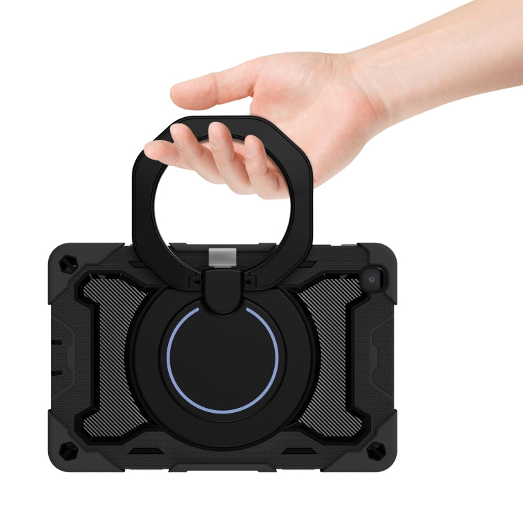 For Samsung Galaxy Tab A 8.0 2019 SM-T290 Armor Contrast Color Silicone + PC Tablet Case(Navy Blue) by bashfashion