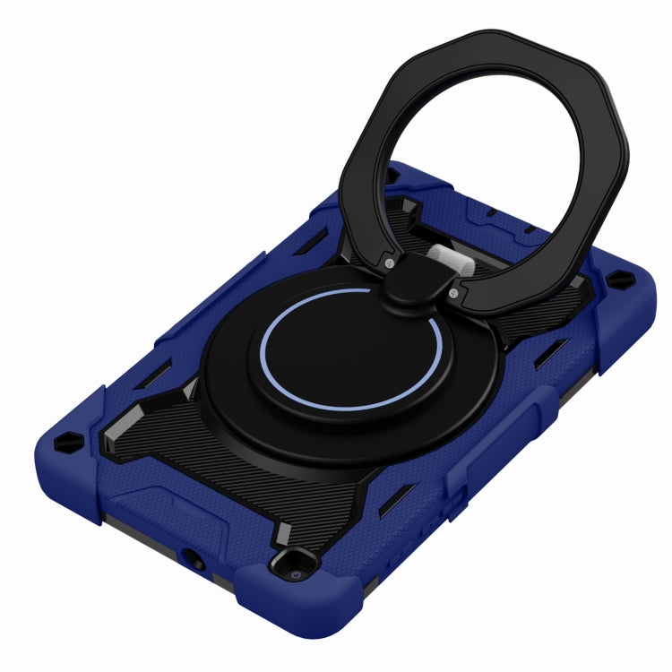 For Samsung Galaxy Tab A 8.0 2019 SM-T290 Armor Contrast Color Silicone + PC Tablet Case(Navy Blue) by bashfashion