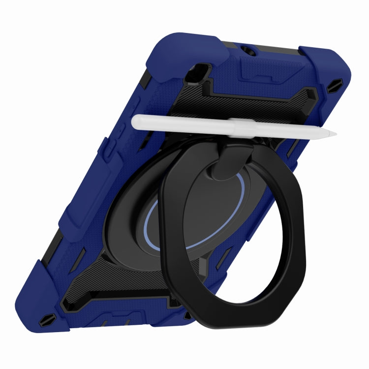 For Samsung Galaxy Tab A 8.0 2019 SM-T290 Armor Contrast Color Silicone + PC Tablet Case(Navy Blue) by bashfashion