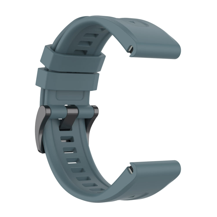 For Garmin Fenix 7 Quick Release Silicone Watch Band(Navy Blue) by bashfashion
