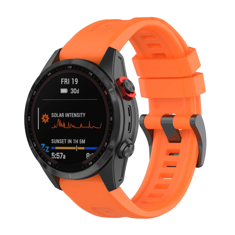 For Garmin Fenix 7 Quick Release Silicone Watch Band(Orange) by bashfashion