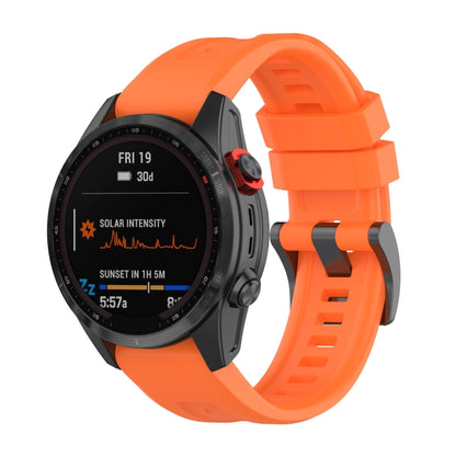 For Garmin Fenix 7 Quick Release Silicone Watch Band(Orange) by bashfashion